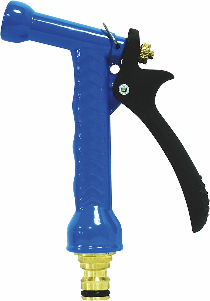 Pistolet d’arrosage bleu éco lance - avec raccord rapide