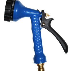 Pistolet d’arrosage bleu éco pomme 6 fonctions - avec raccord rapide