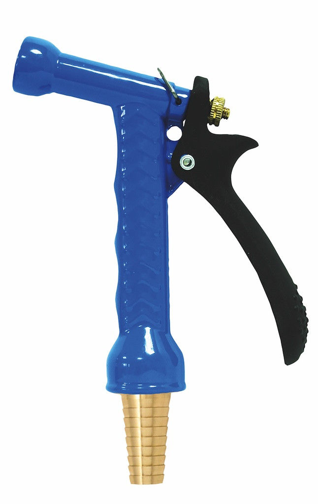 Pistolet d’arrosage bleu éco - raccord cannelé conique D15 à 19