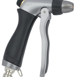 Pistolet d’arrosage métal brossé Boutté - lance à jet progressif haute pression
