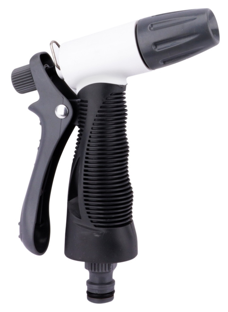 Pistolet lance d’arrosage en ABS - jet réglable avec régulateur de débit
