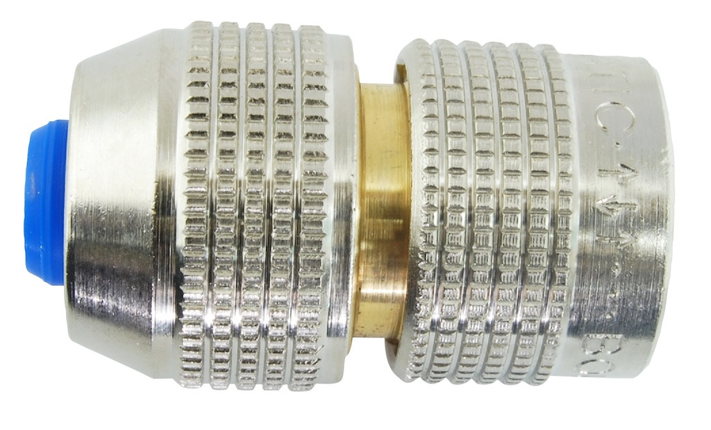 Raccord rapide automatique D15 en laiton nickelé - 6 billes