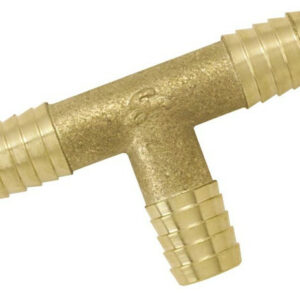 Raccord Té cannelé cylindrique pour tuyau Ø20