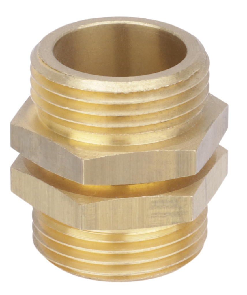 Raccord tournant droit M26x34 en laiton - pour dévidoir