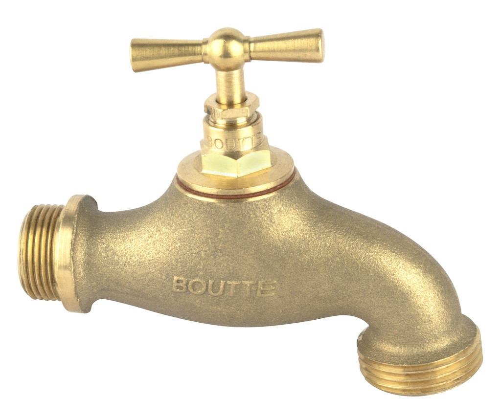 Robinet à clapet M20x27-M26x34 en laiton - sans raccord au nez