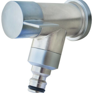 Robinet d’arrosage 1/4 tour Boutté tout chrome M15 x 21 - nez rapide intégré