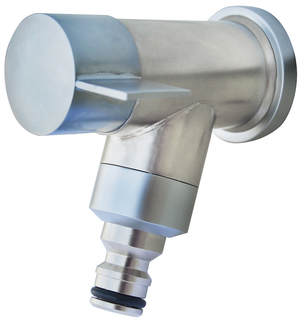 Robinet d’arrosage 1/4 tour Boutté tout chrome M15 x 21 - nez rapide intégré