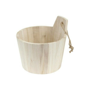 Panier à rangement en bois naturel Oslo, H.16.5 x l.16 cm beige / pin naturel