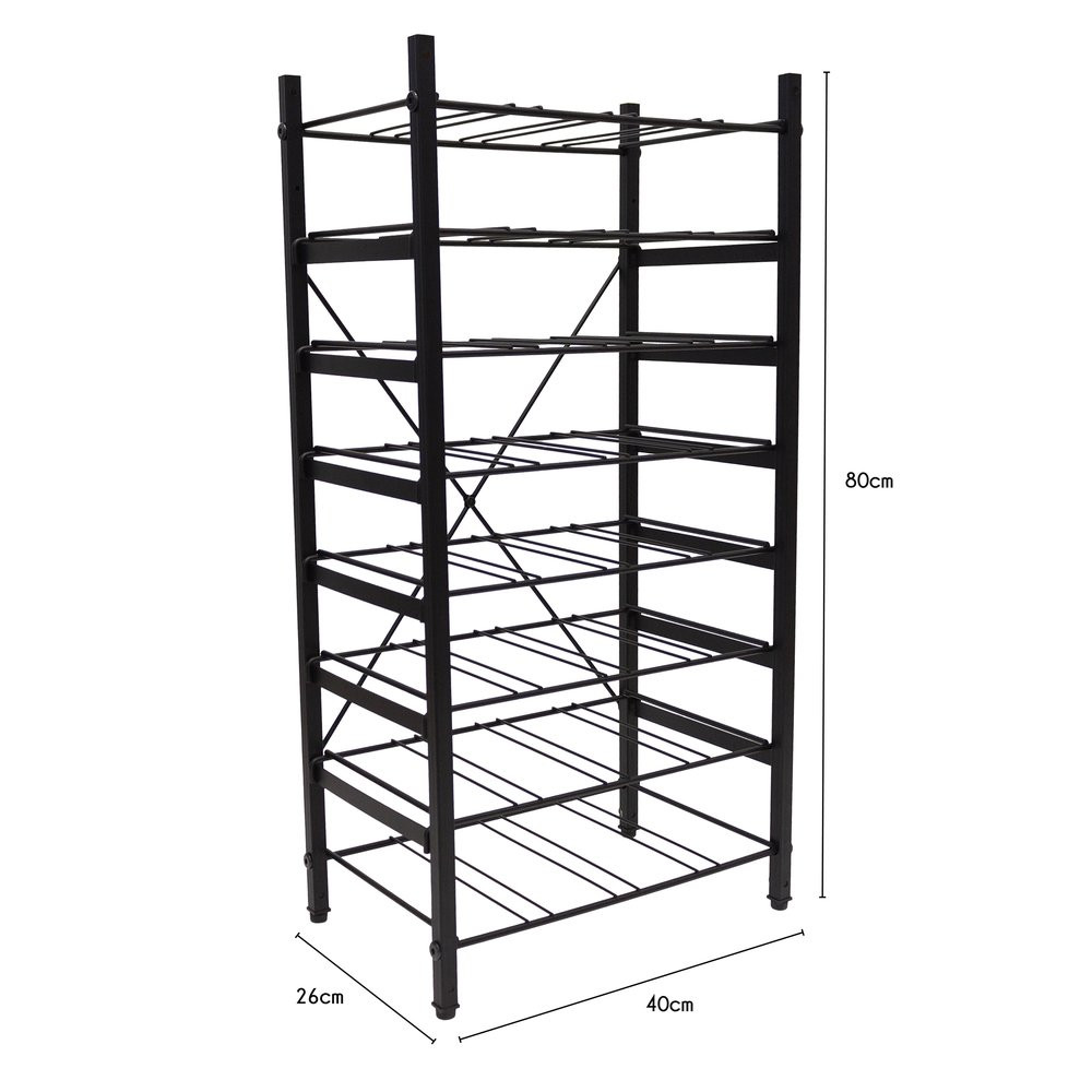 RANGE BOUTEILLES SUPERPOSABLE METAL BRIDGE POUR 32 BOUTEILLES