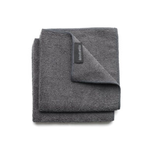 Lot de 2 chiffons microfibre Brabantia gris foncé
