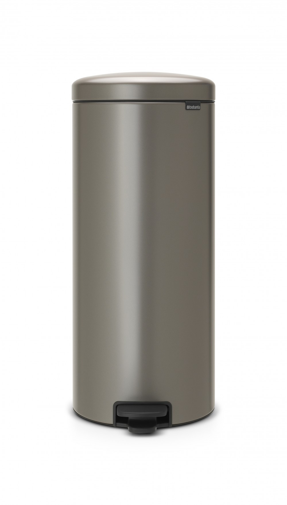Poubelle de cuisine 30 l à pédale BRABANTIA époxy platinium