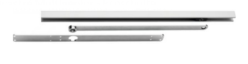 Bras à glissière MULTIGENIUS à encaster 20 X 20 mm finition argent ECO SCHULTE 5030016917