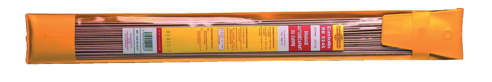 Brasure cuivre diamètre 2 mm RB 5246 CASTOLIN 5246 RB 2010P
