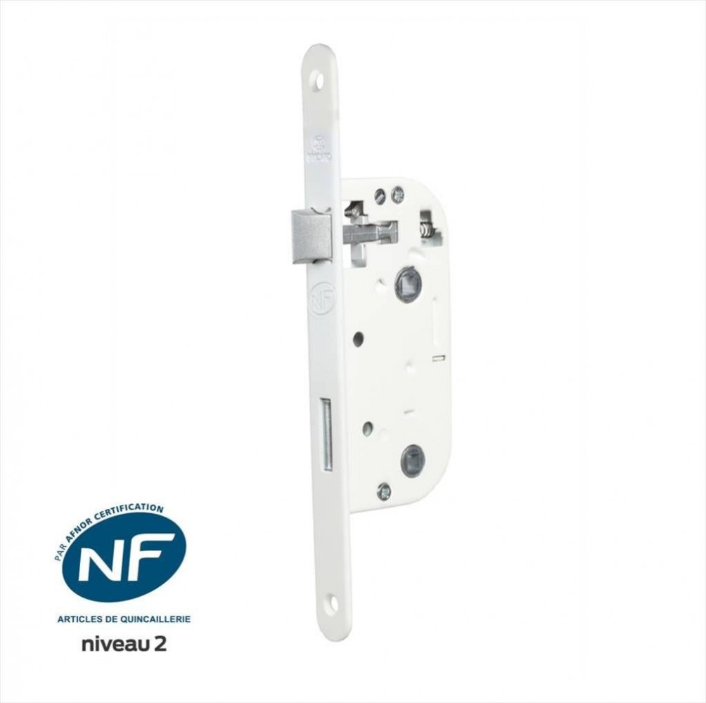 Serrure encastrée BRICARD, certifiée NF, à condamnation, axe 40 mm