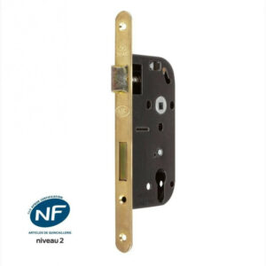 Serrure encastrée BRICARD certifiée NF, pour cylindre, axe 50 mm