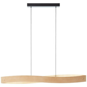 Suspension Ioana, acier, noir, l.100 cm LED