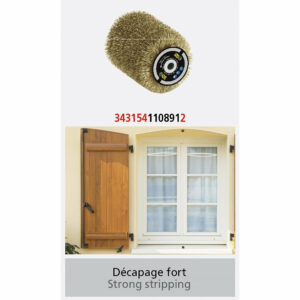 Brosse fils laitonnés souples FARTOOLS  REX80/ONE80 Diamètre 80 MM, Epaisseur 100 MM,