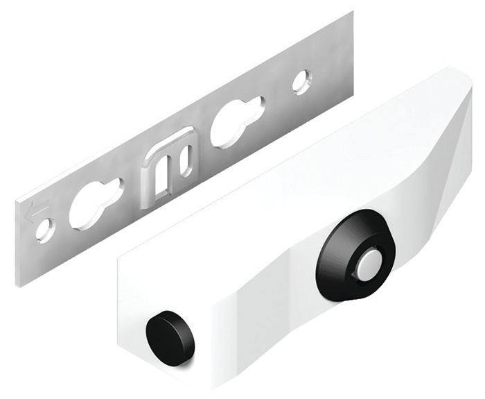 Butée amovible Sehop clé non fournie laquée blanche RAL9010 LA CROISEE DS DS2350-036