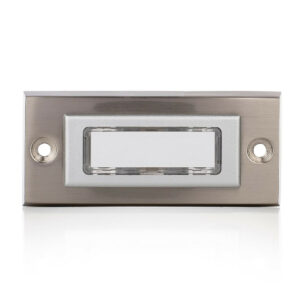 Bouton de sonnette filaire BYRON Dbw-21306, gris / argent
