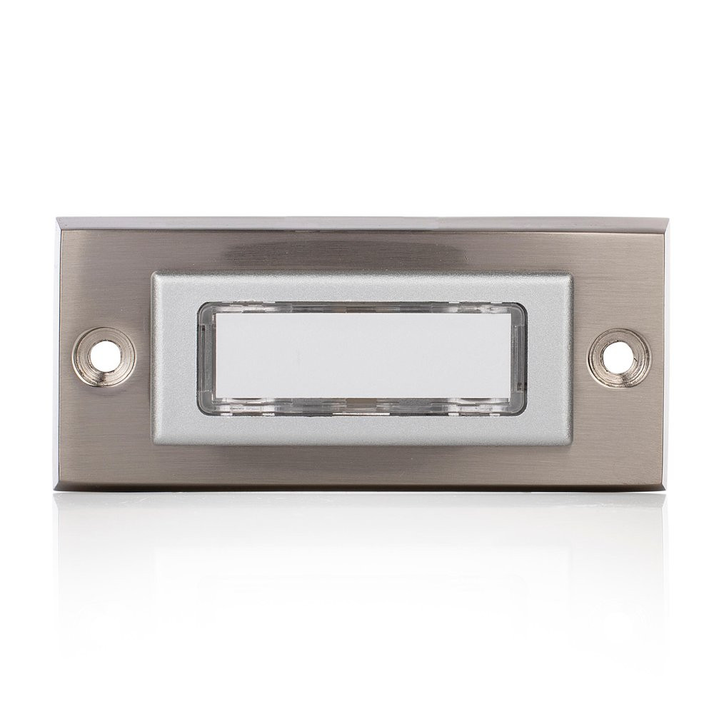 Bouton de sonnette filaire BYRON Dbw-21306, gris / argent