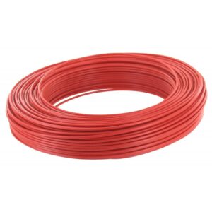 Câble d'installation H07V-U rouge 25 m 2.5mm² avec isolant en PVC FILS & CÂBLES 60101028A