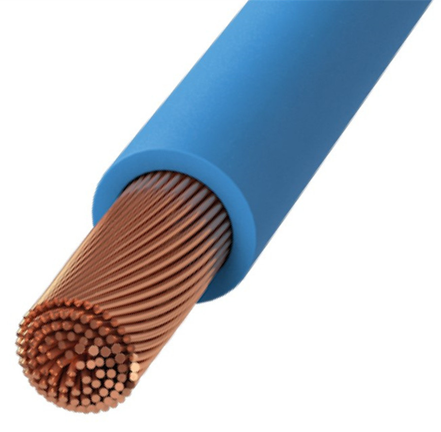 Câble HO7V-K 1x2,5 bleu couronne de 100 FILS ET CABLE 015505