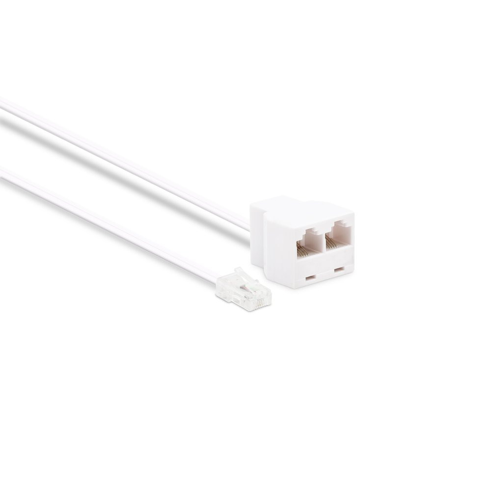 Cable rj11 m/m 15m blanc