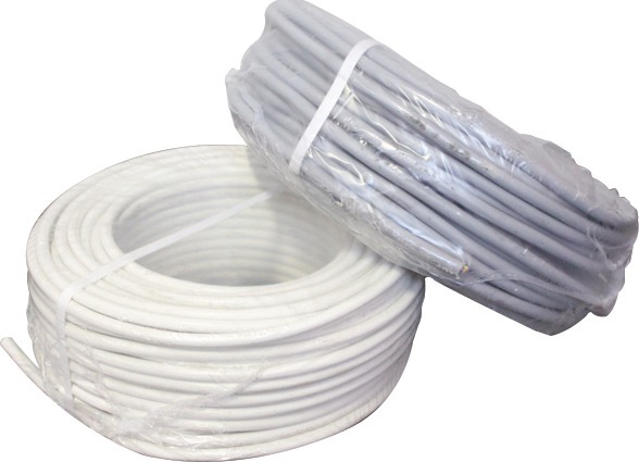 Câble souple HO5 VV-F 50 m 3 x 1,5 mm² blanc FILS & CABLES 008105 (DXA)