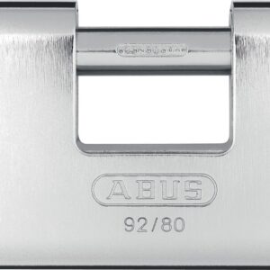 Cadenas blindé rectangulaire monobloc 80 mm en acier 92-80 ABUS 92/80