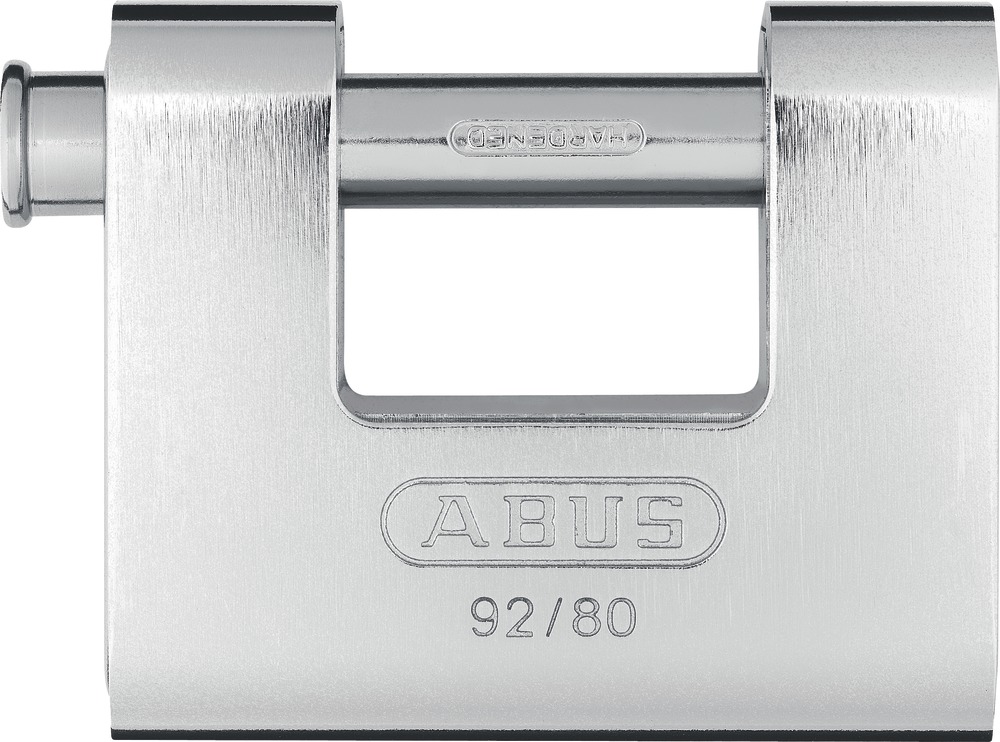 Cadenas blindé rectangulaire monobloc 80 mm en acier 92-80 ABUS 92/80