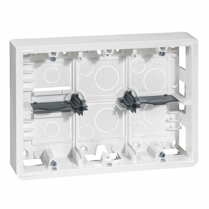 Cadre saillie MOSAIC pour 4, 5 ou 2 x 2 modules profondeur 46 mm LEGRAND 080276