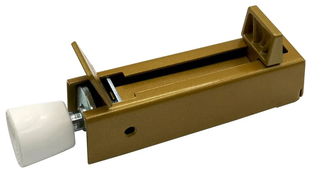 Cale-porte à pédale pour porte lourde 60 kg verni bronze IBFM 237