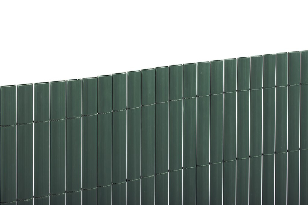 Canisse PVC double face 20mm - Vert - 1x3m
