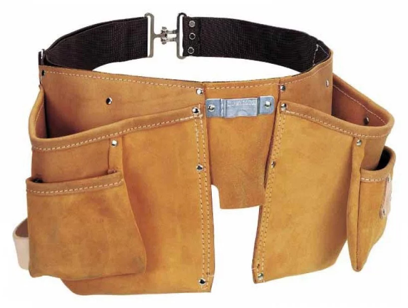 Ceinture double porte outils-clous cuir STANLEY 2-93-200