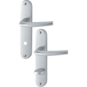 2 Poignées De Porte San Diego Condamnation, Aluminium Entraxe 165 Mm