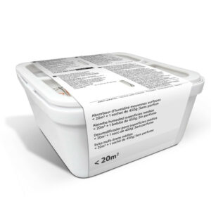 Absorbeur d'humidité et recharge sac, 20 m²