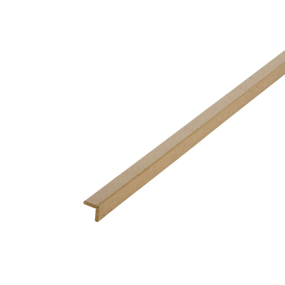 Baguette d'angle médium (MDF) arrondie , 23 x 23 mm, L. 2.44 m