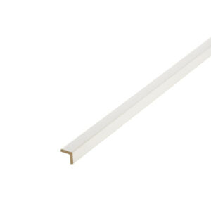 Baguette d'angle médium (MDF) arrondie blanc, 23 x 23 mm, L. 2.44 m