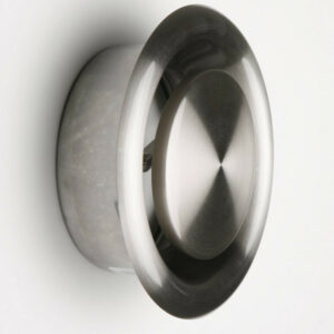 Bouche d'extraction acier inoxydable vernis Diam.16.4 cm