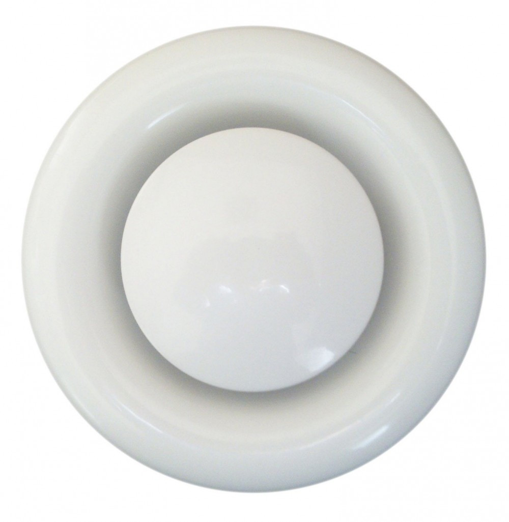 Bouche d'extraction acier laqué Diam.16.4 cm