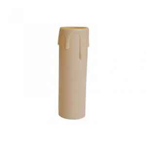 Bougie E14 TIBELEC, plastique, beige