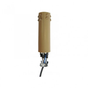 Bougie équipée E14 TIBELEC, plastique, beige 60 W