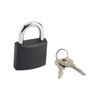 Cadenas à clé fer, l.38 mm