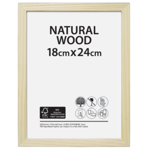 Cadre Brut, l.18 x H.24 cm, bois naturel