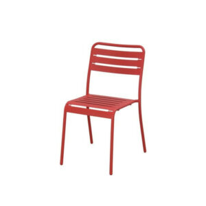 Chaise De Jardin En Acier Café Rouge Cherry