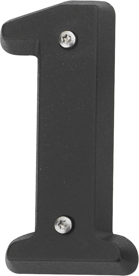 Chiffre 1 en zamak mat H.8 x l.4.5 cm