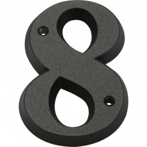 Chiffre 8 en zamak mat H.8 x l.4.5 cm
