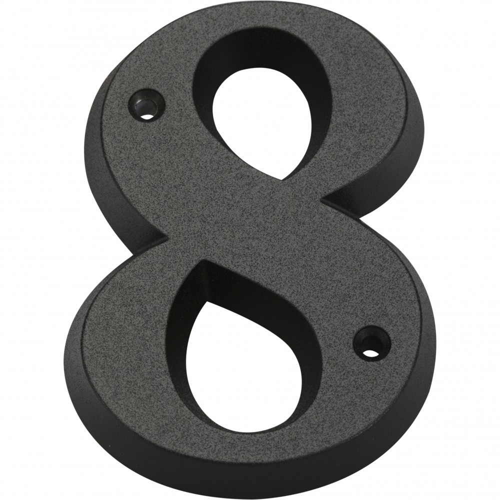 Chiffre 8 en zamak mat H.8 x l.4.5 cm