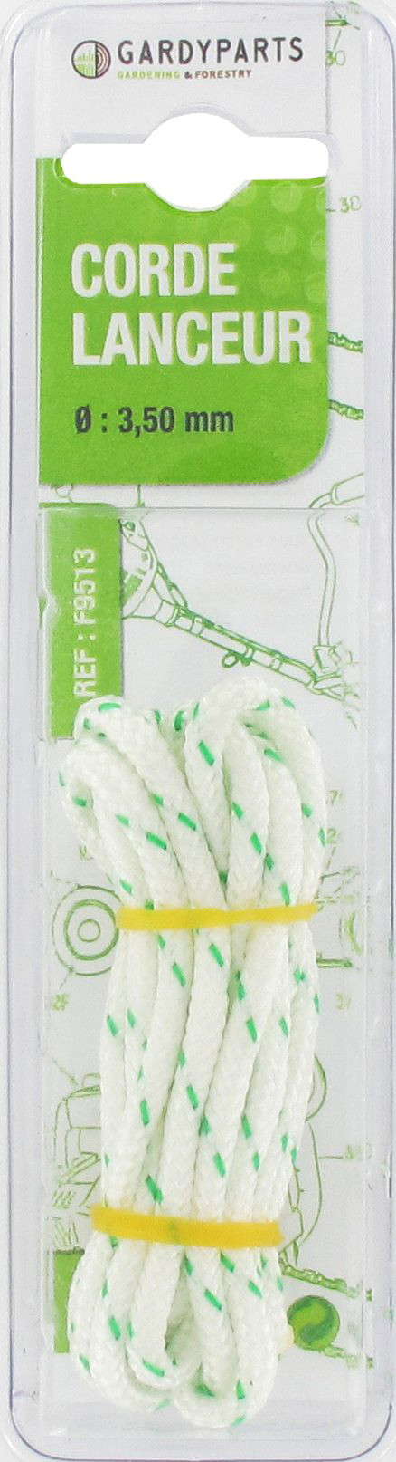 Corde prédécoupée de 1,80m, Ø: 3,5mm. (sous coque)