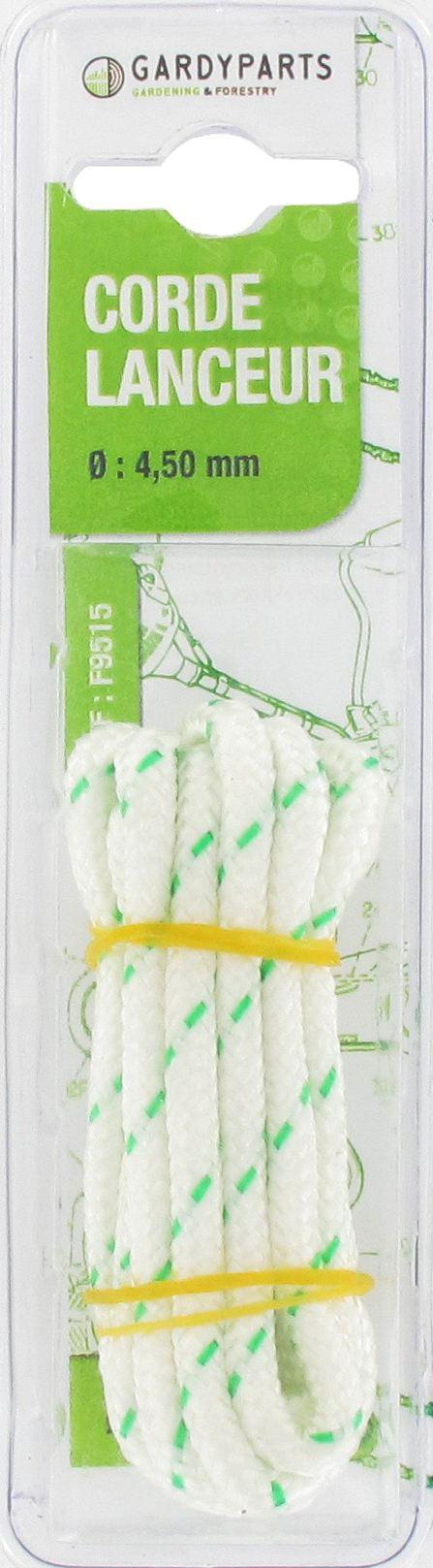 Corde prédécoupée de 1,80m, Ø: 4,5mm. (sous coque)